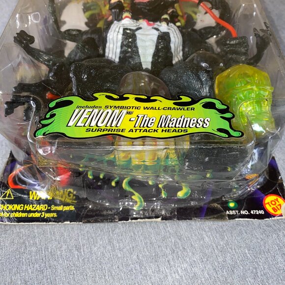 1996 ToyBiz Marvel Planet of the Symbiotes Venom The Madness Figure - Picture 11 of 14